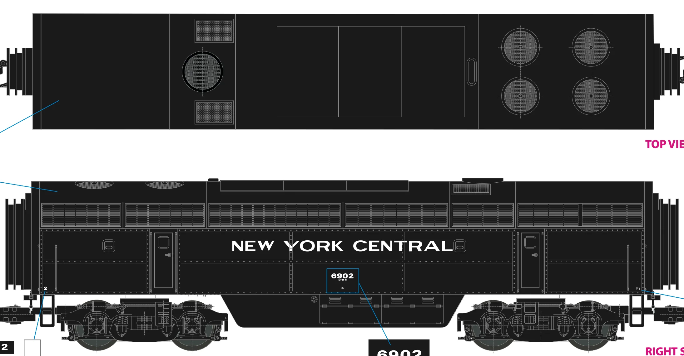 Lionel 2533949 - C Liner Superbass "New York Central" #6901 (Non-Powered) - Custom Run for MrMuffin'sTrains - Image 4