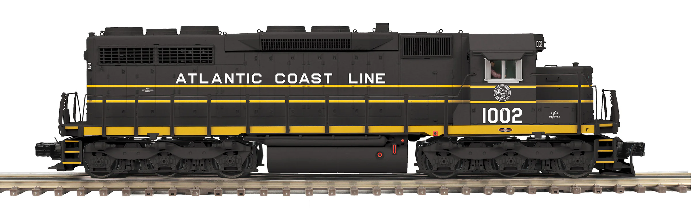 MTH 20-21756-1 - SD-35 Diesel Engine "Atlantic Coast Line" #1002 w/ PS3 (Hi-Rail Wheels) - Image 4