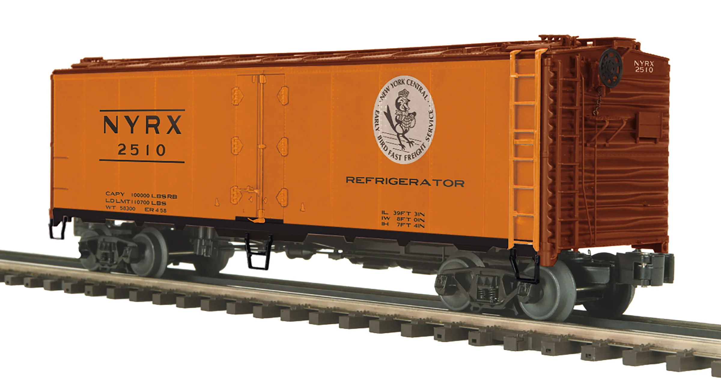MTH 20-94594 - 40' Steel Sided Reefer Car "New York Central" #2510 - Custom Run for MrMuffin'sTrains - Image 3