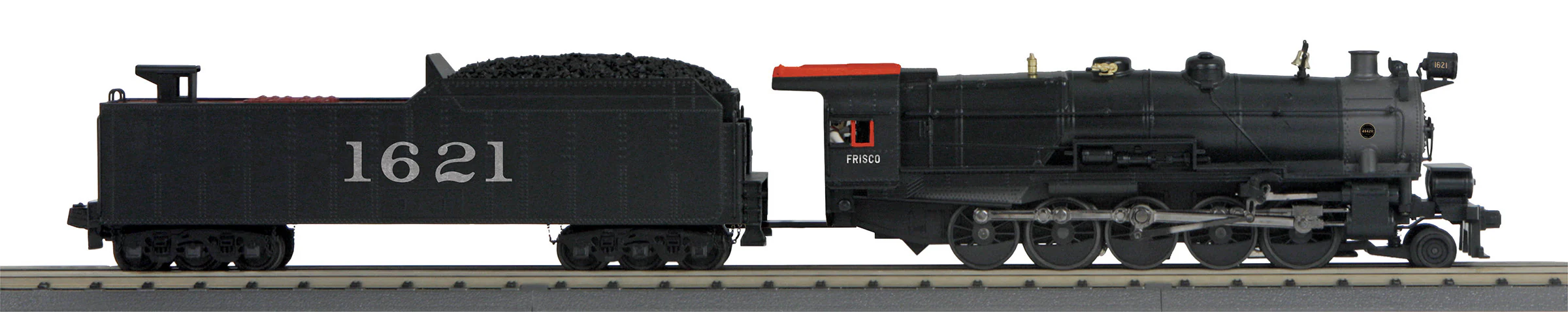 MTH 30-1877-1 - 2-10-0 Imperial Decapod Steam Engine "Frisco" #1621 w/ PS3 (Long Haul Tender) - Image 5